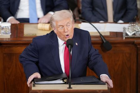 U.S. President Donald Trump delivers the State of the Union address at the U.S. Capitol in Washington D.C.