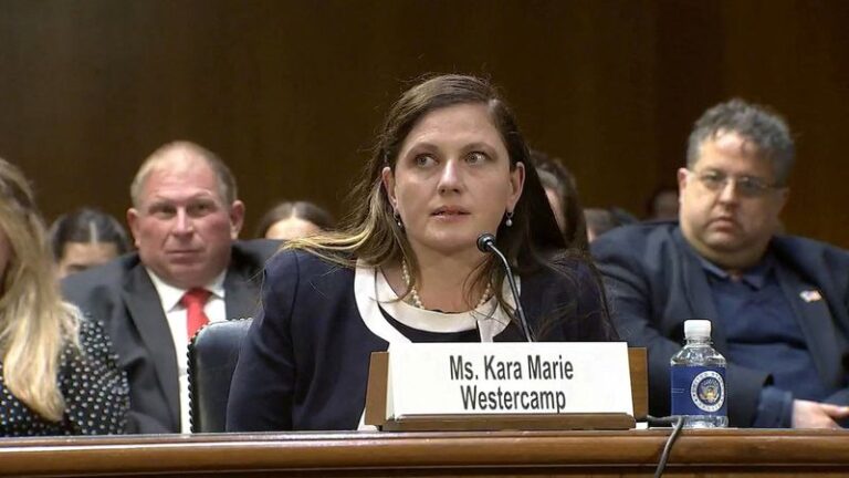 White House lawyer Kara Westercamp appears before the U.S. Senate Judiciary Committee in Washington, D.C.